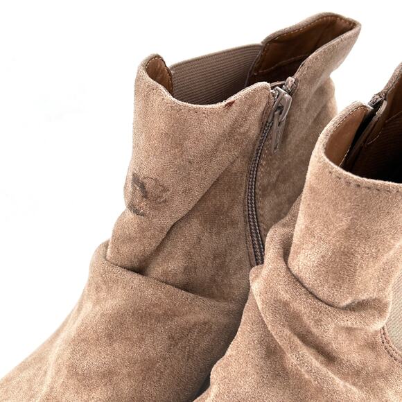 Sofft Eurosoft Adeah Boots 11 NWOT Tan Nude Beige Ankle Booties Boho Comfort - Picture 3 of 7